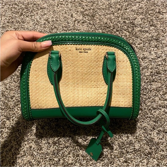 kate spade Handbags - Kate Spade Green and Tan Purse